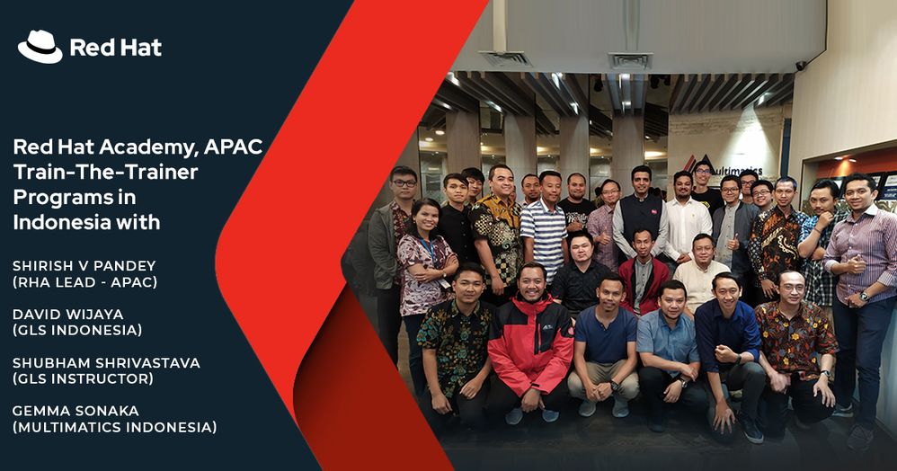 Jakarta, Indonesia Red Hat Academy Train The Trainer event