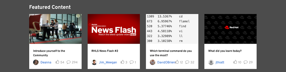 Red Hat Learning Community news section.png
