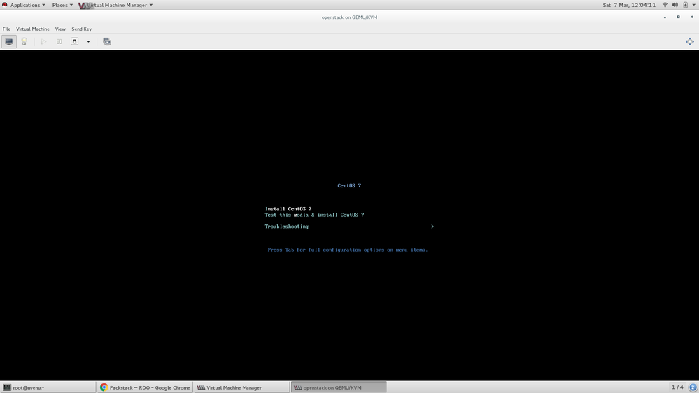 Creating VM in Virt-Manager - Step 9 (Install Centos)