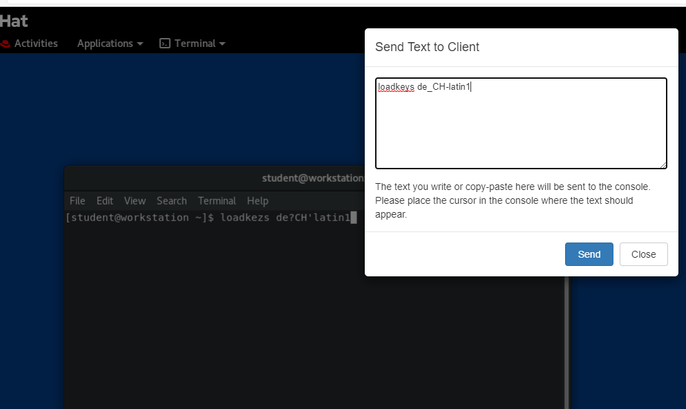 Lab Console with mixed up keyboard layout after re... Red Hat