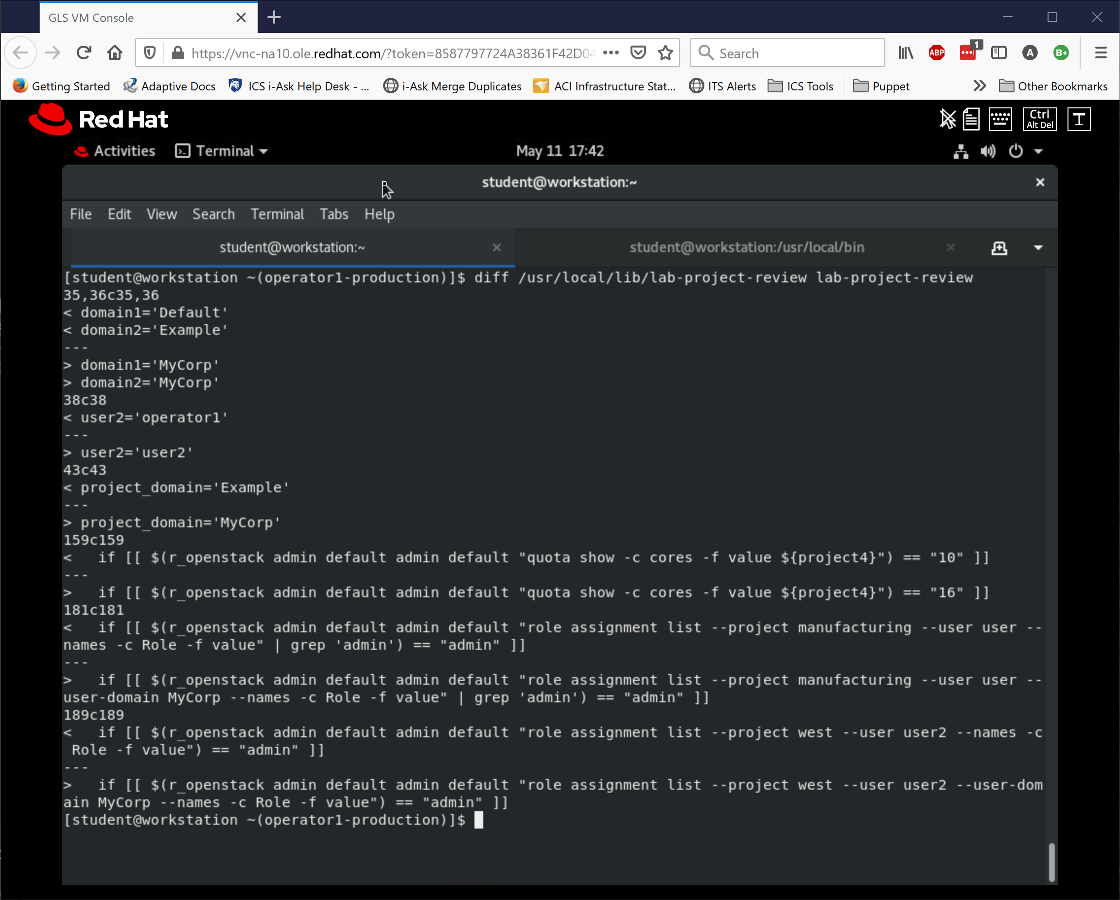 Solved CL110v16 Chapter 2 Review Grading Script Error Red Hat Learning Community