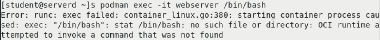 Solved: /bin/bash NOT FOUND under container when run "podm... - Red Hat ...
