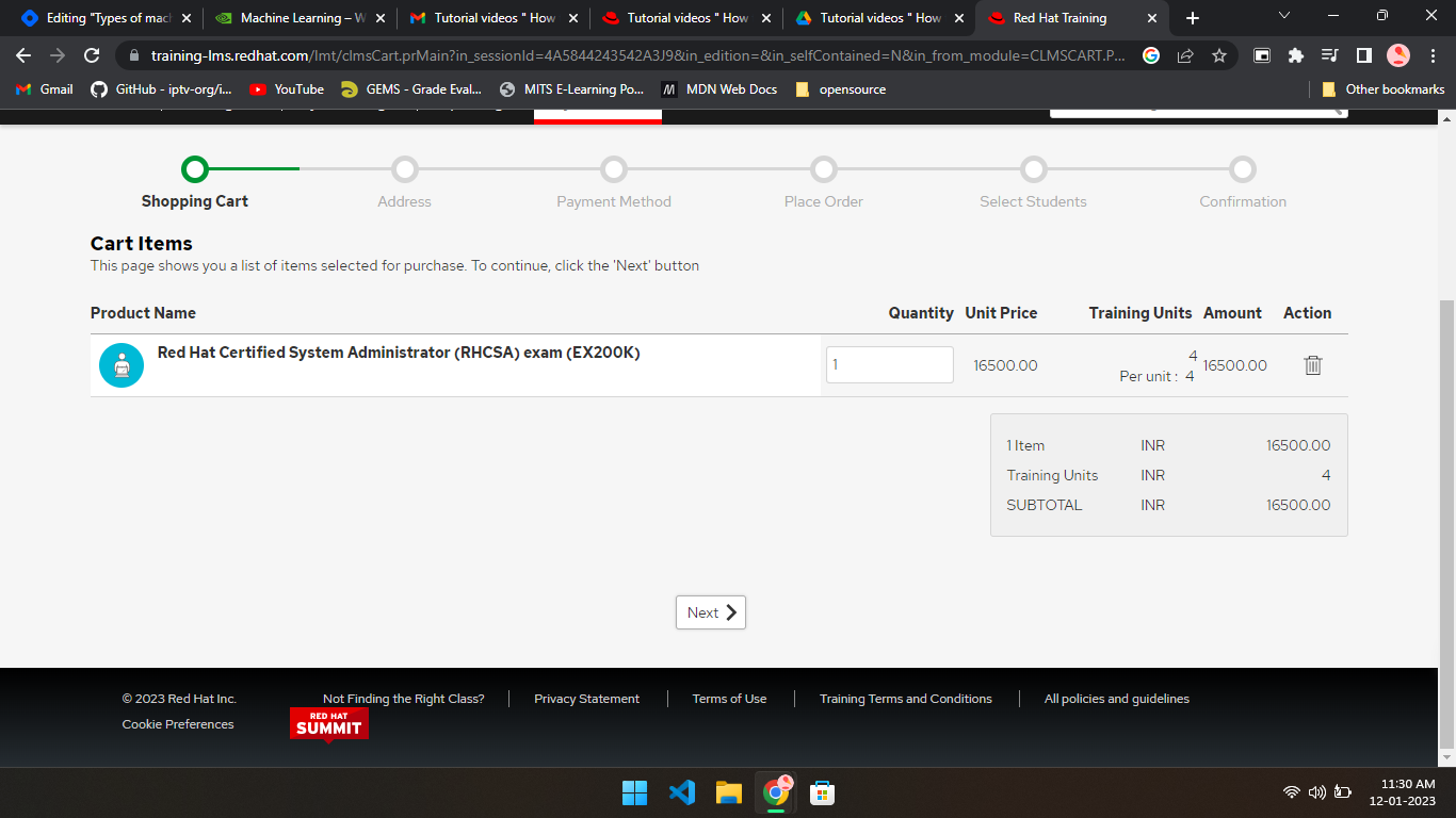Tutorial videos " How to Book on Zero Cost Red Hat... Red Hat