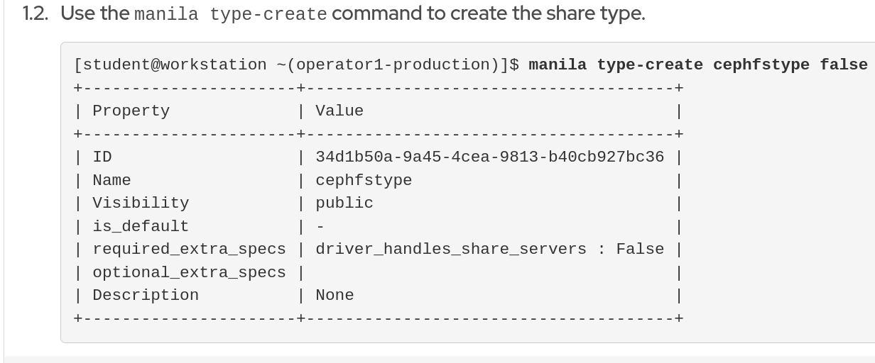 Red Hat OpenStack Administration I Custom manila... Red Hat