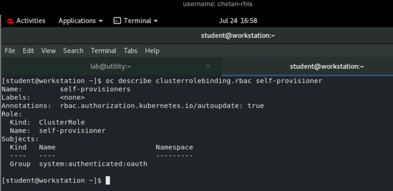 Solved systemauthenticatedoauth DO280 ch03s05 Red Hat Learning