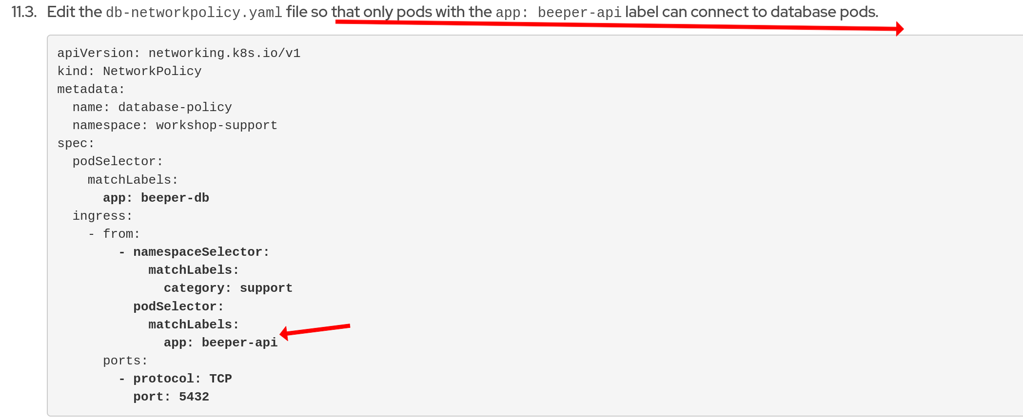 do2804.12 compreview grading of the networkpolicy Red Hat Learning
